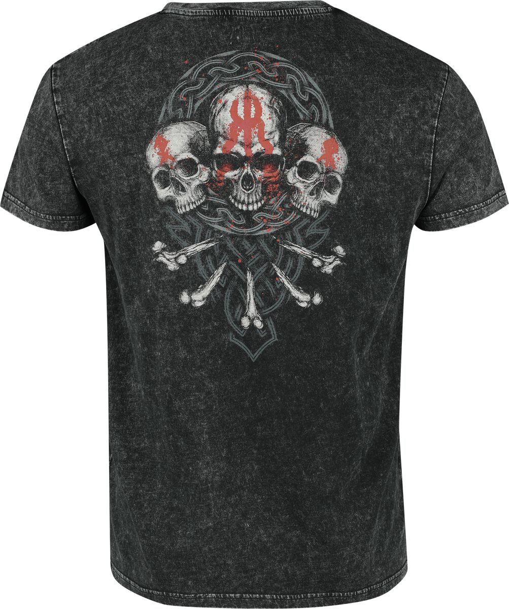 T-Shirt Imprimé Crâne | Black Premium by EMP T-Shirt Manches courtes