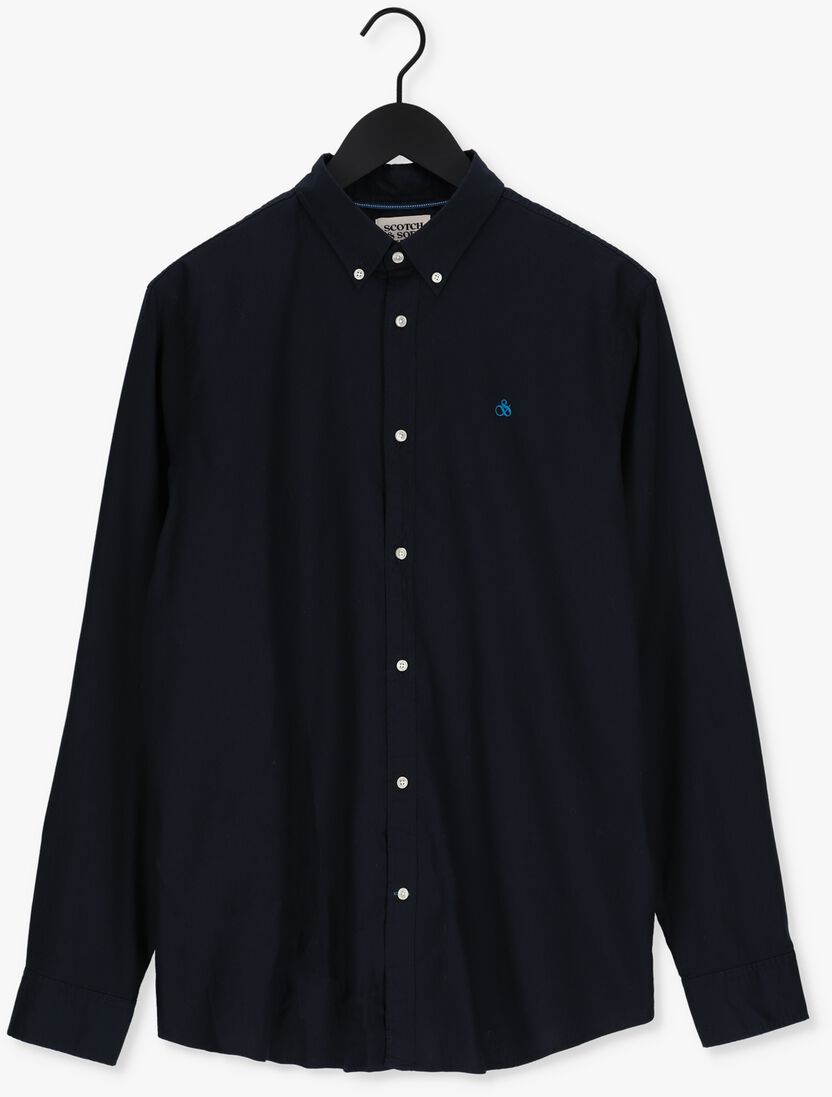 SCOTCH & SODA donkerblauwe scotch & soda casual overhemd regular fit shirt