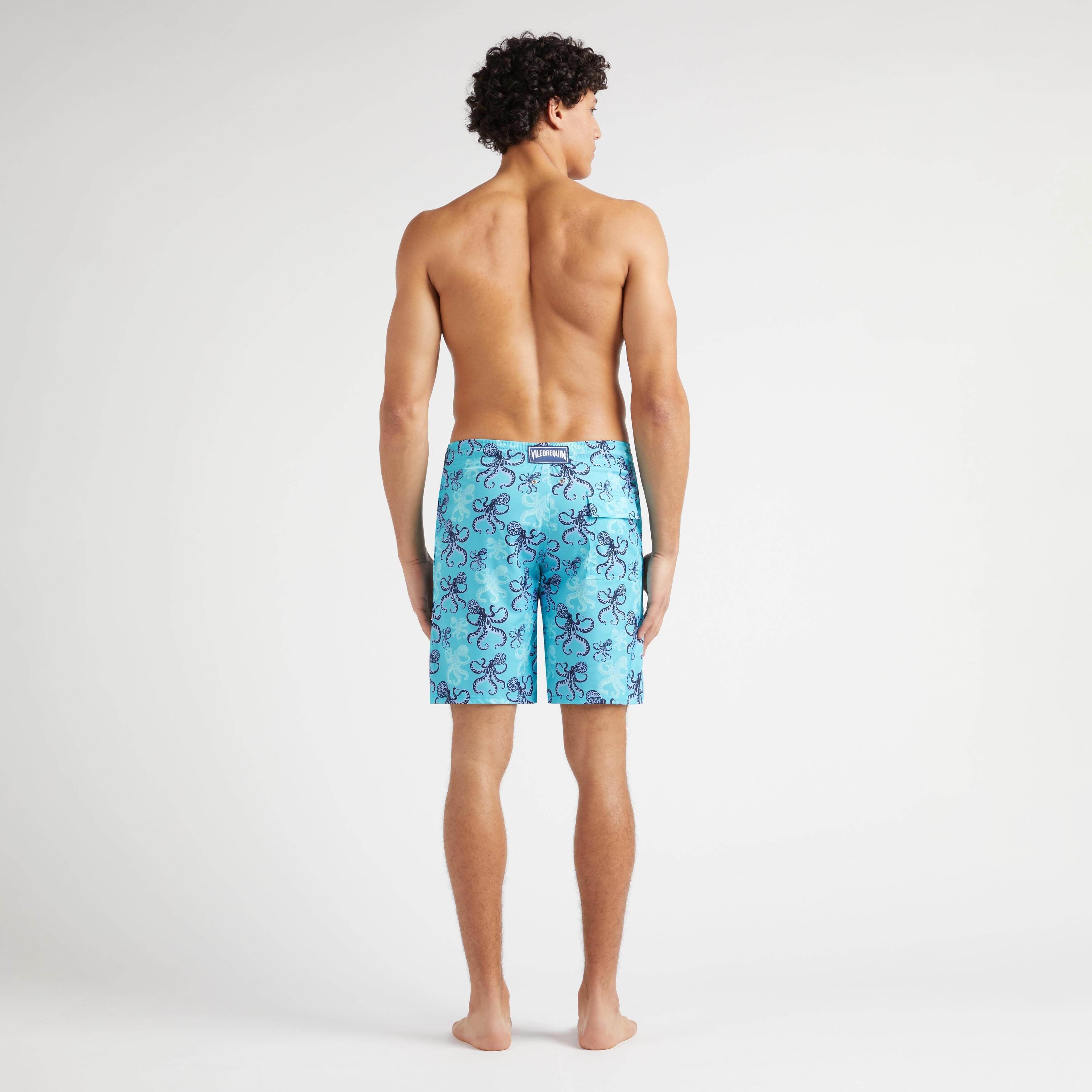 Maillot de Bain Stretch Long Homme Poulpes