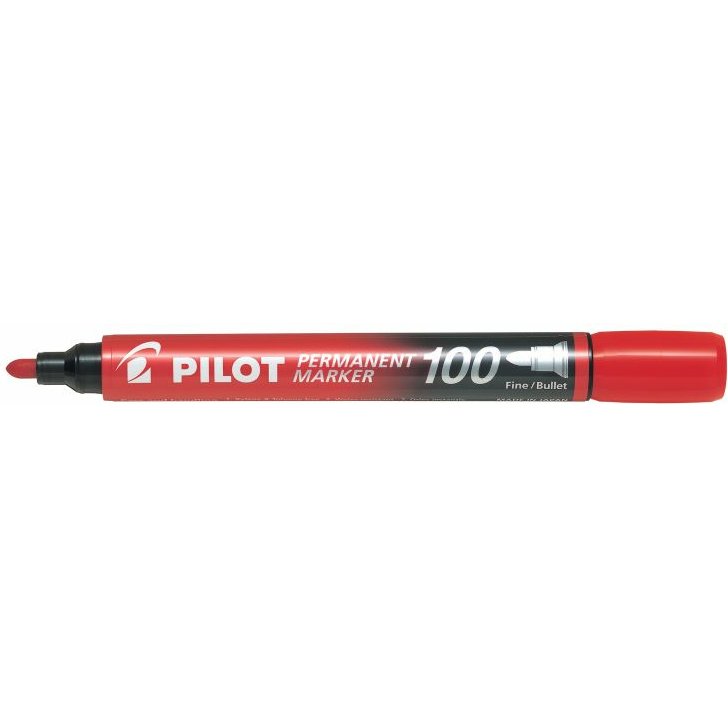 Marqueur permanent MARKER 100 pointe conique fine encre rouge