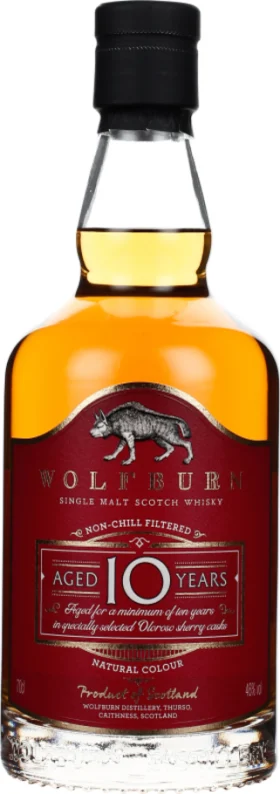 WOLFBURN 10 YEARS SINGLE MALT 70CL