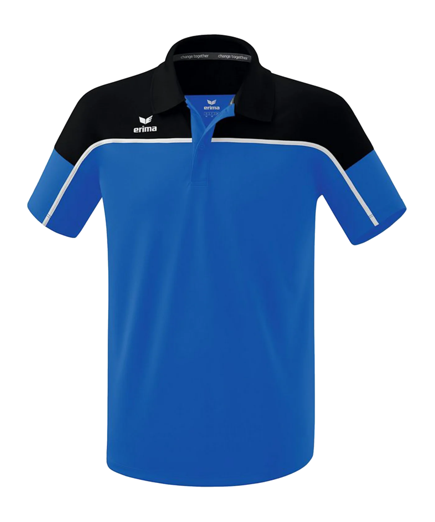 Erima Change by Poloshirt Blau Schwarz