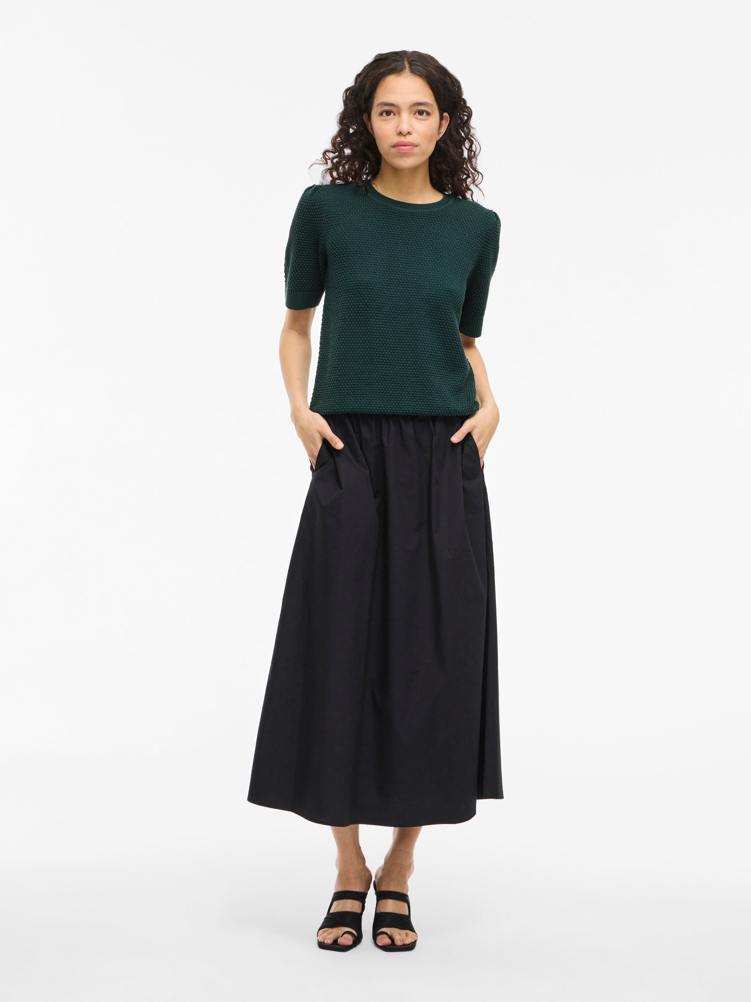 Vila Kurzarmpullover »VIDALO O-NECK S/S KNIT TOP - NOOS«