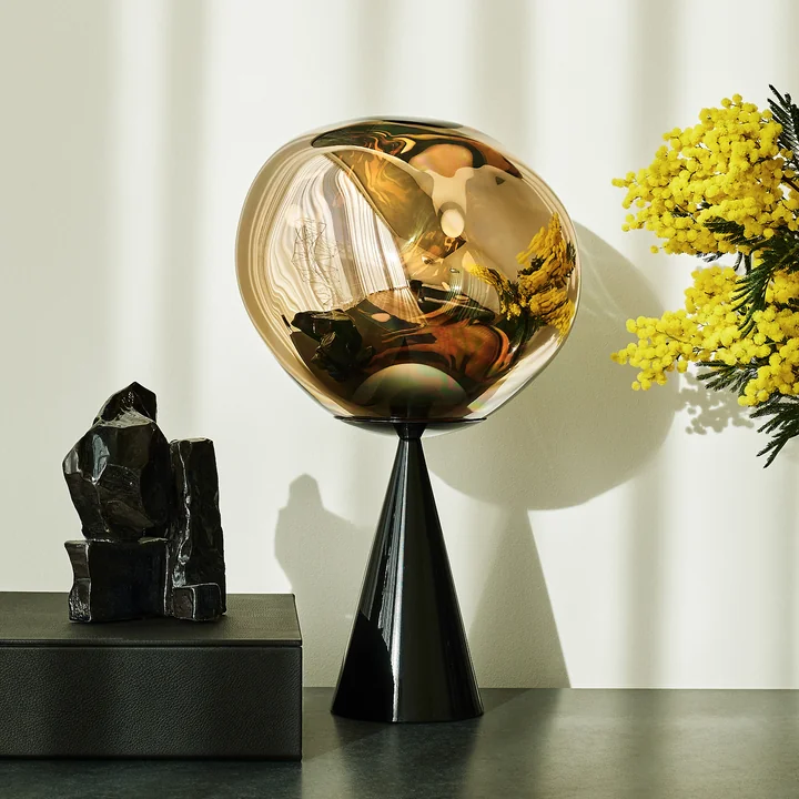Tom Dixon - Melt Cone Fat LED Tischleuchte, kupfer / schwarz