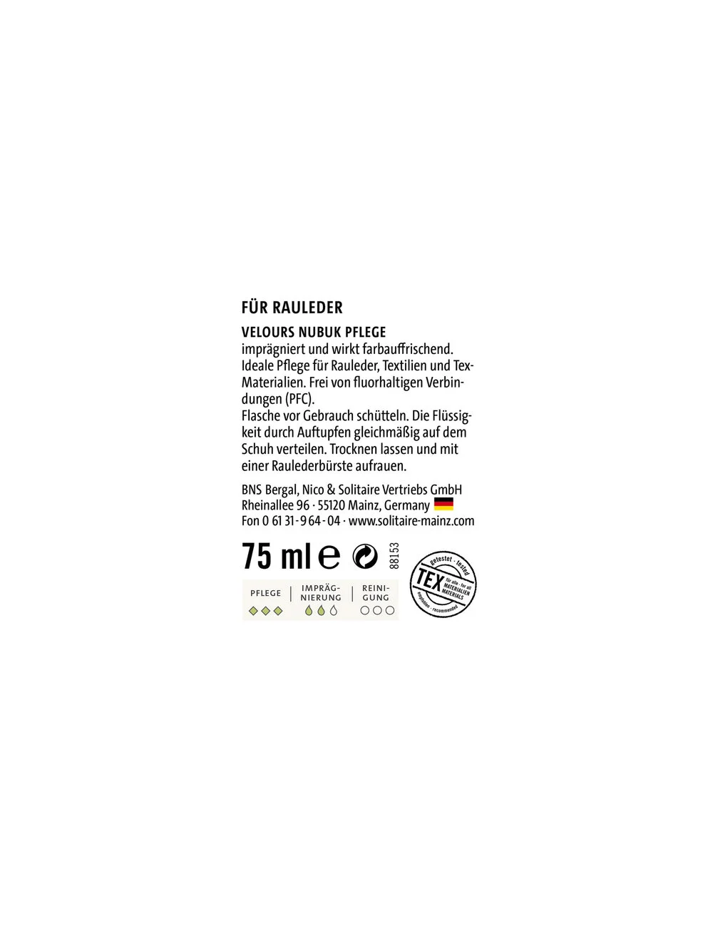 Nubukpflege dunkel-blau 75 ml
