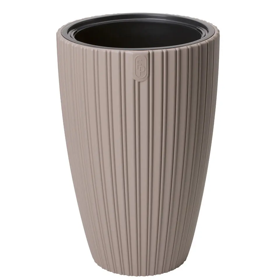 Form Plastic Plantenpot/bloempot - kunststof - taupe - 40 x 58 cm
