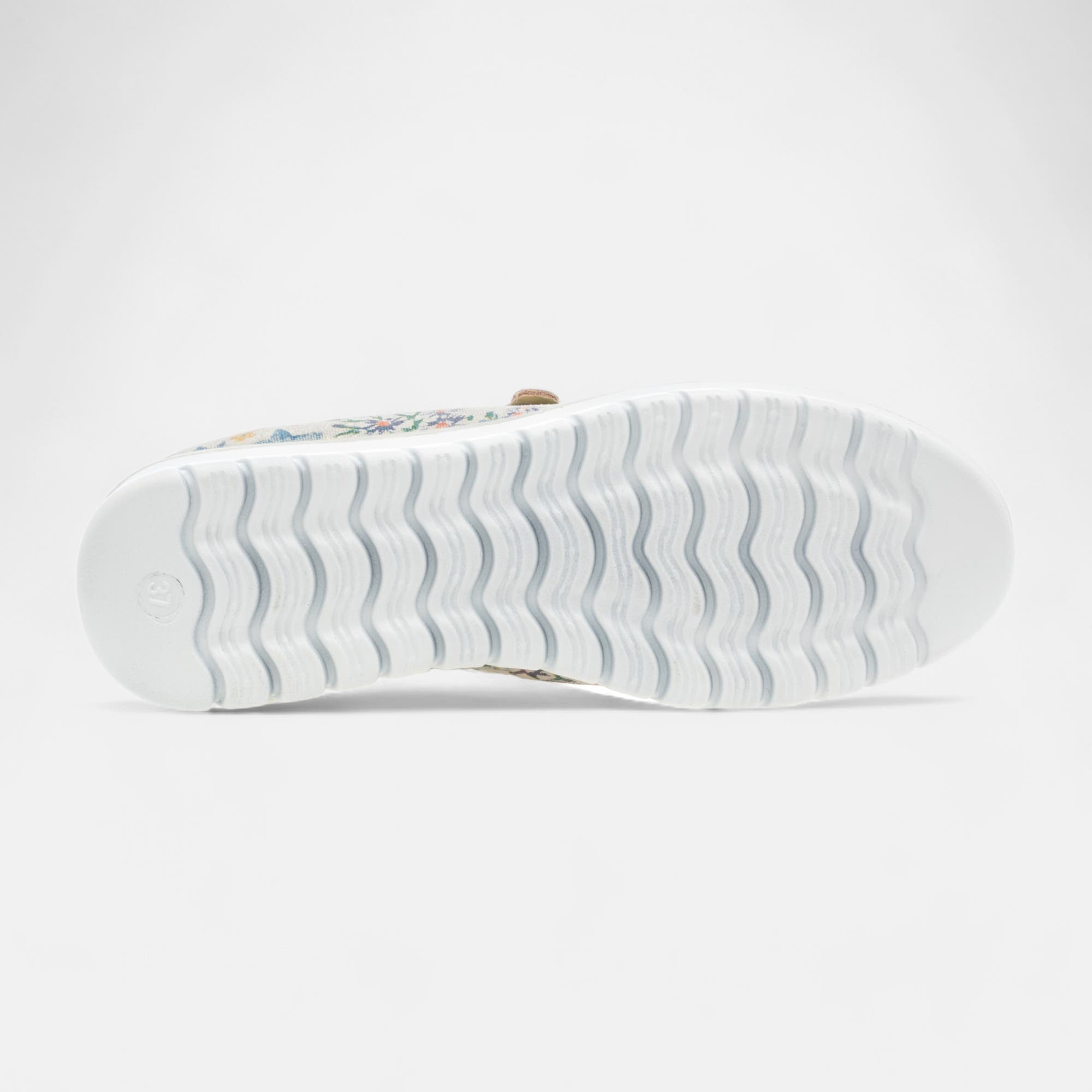 Baskets basses Femme en cuir multicolore