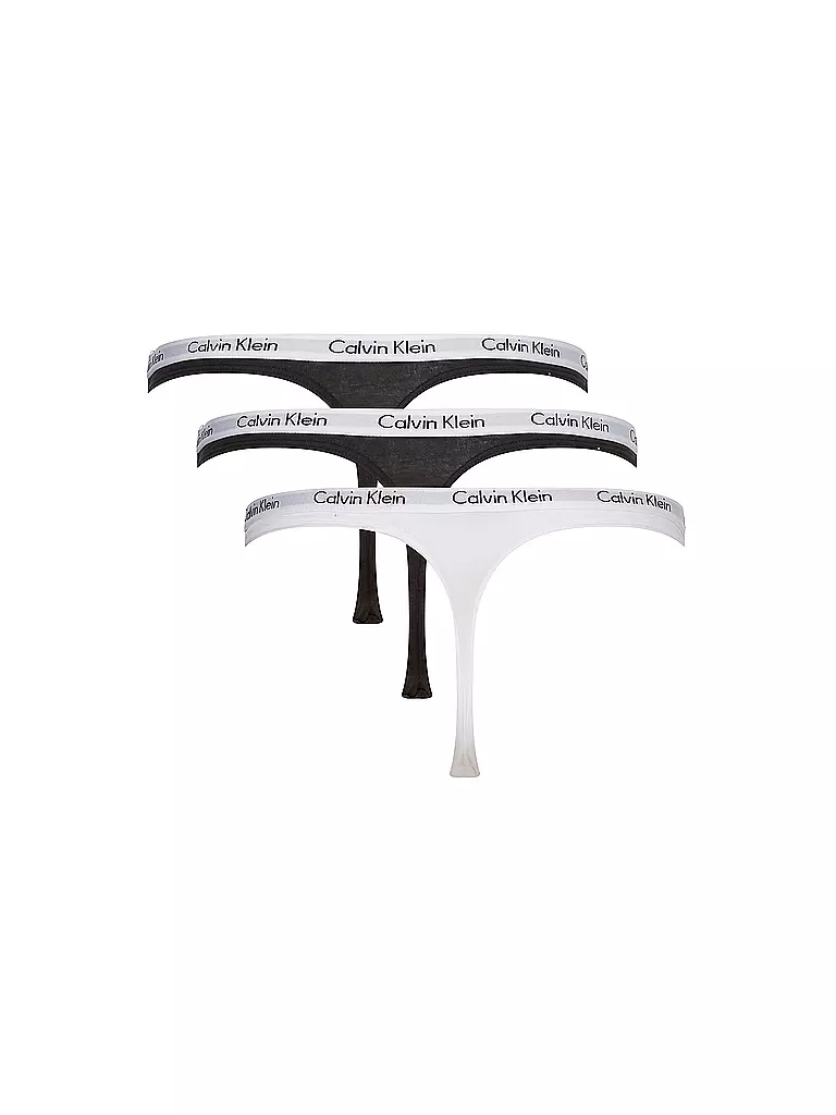 CALVIN KLEIN String 3-er Pkg. schwarz
