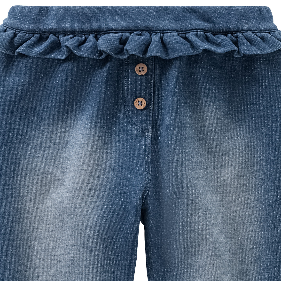 Topomini Baby Jogpants mit Rüsche am Bund blau