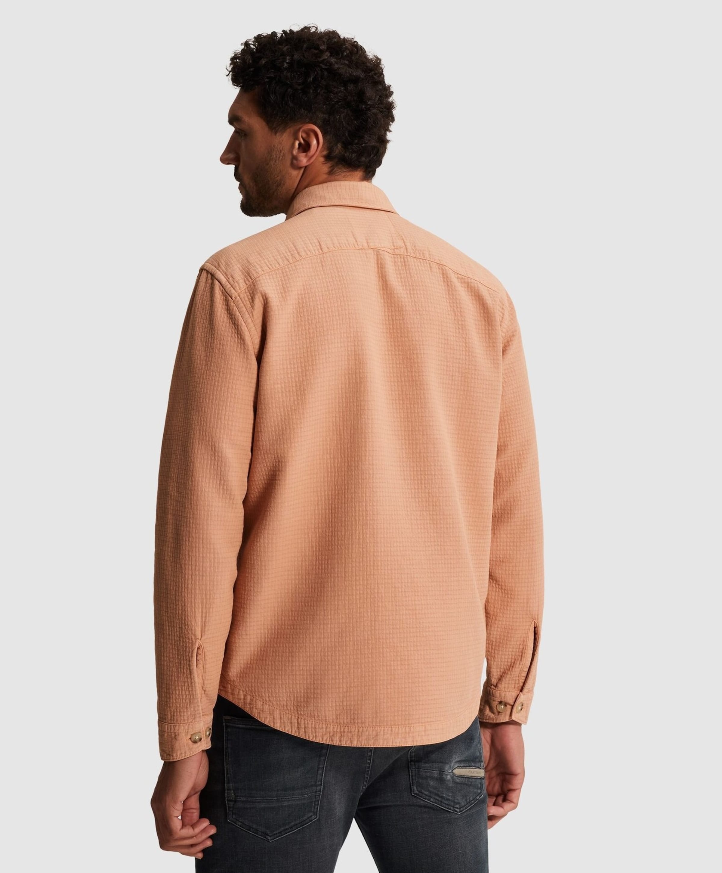 Cast Iron Heren overshirt oranje