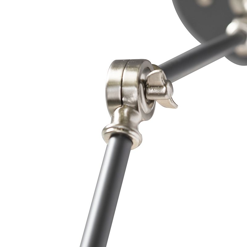 Industriële wandlamp grijs verstelbaar - Dazzle