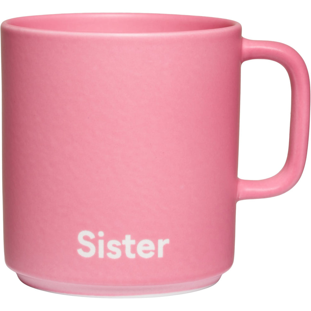 Køb Design Letters Pink Sister VIP Favourite Kop Med Hank