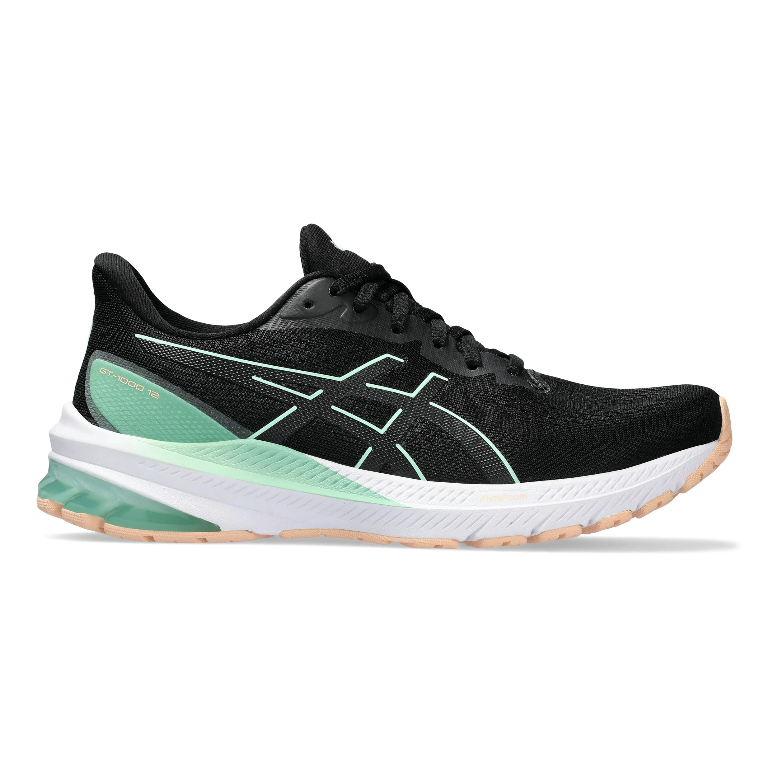 ASICS GT-1000 12 Chaussure De Running Avec Stabilisateurs Femmes - Noir , Mint