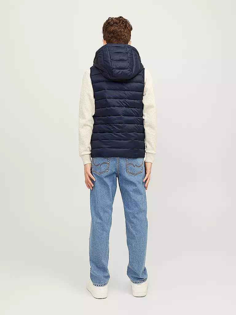 JACK & JONES Jungen Steppgilet JJESPRINT PUFFER dunkelblau