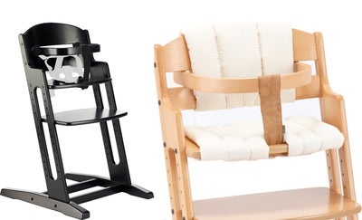 BabyDan Danstolen Matstol & Matstolpute, /SvartBeige