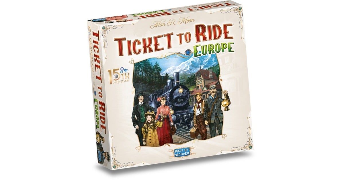 AsmodeeTicket to Ride - Europe 15th Anniversary Edition Bordspel  (Nederlands, 2 - 5 spelers, 30 - 60 minuten, Vanaf 8 jaar)