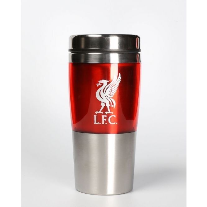 Liverpool Thermos Mug Liverbird - Argenté/Rouge