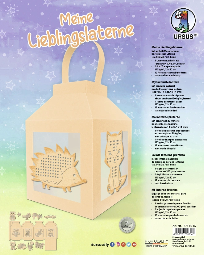 URSUS - URSUS Meine Lieblingslaterne, aprikose