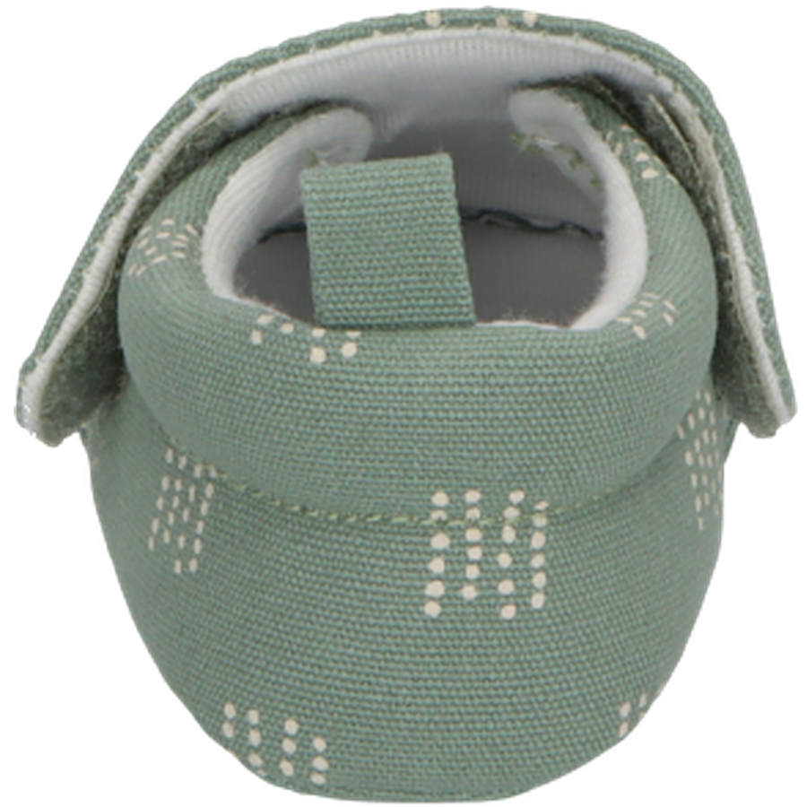 Sterntaler Babykrabbelschuh Pünktchen steingrün
