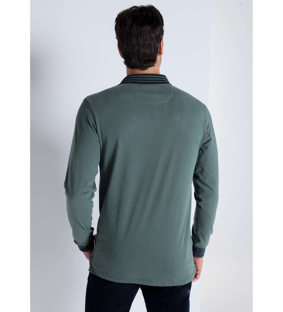 Camisa polo Bendorff de manga curta com gola jacquard.