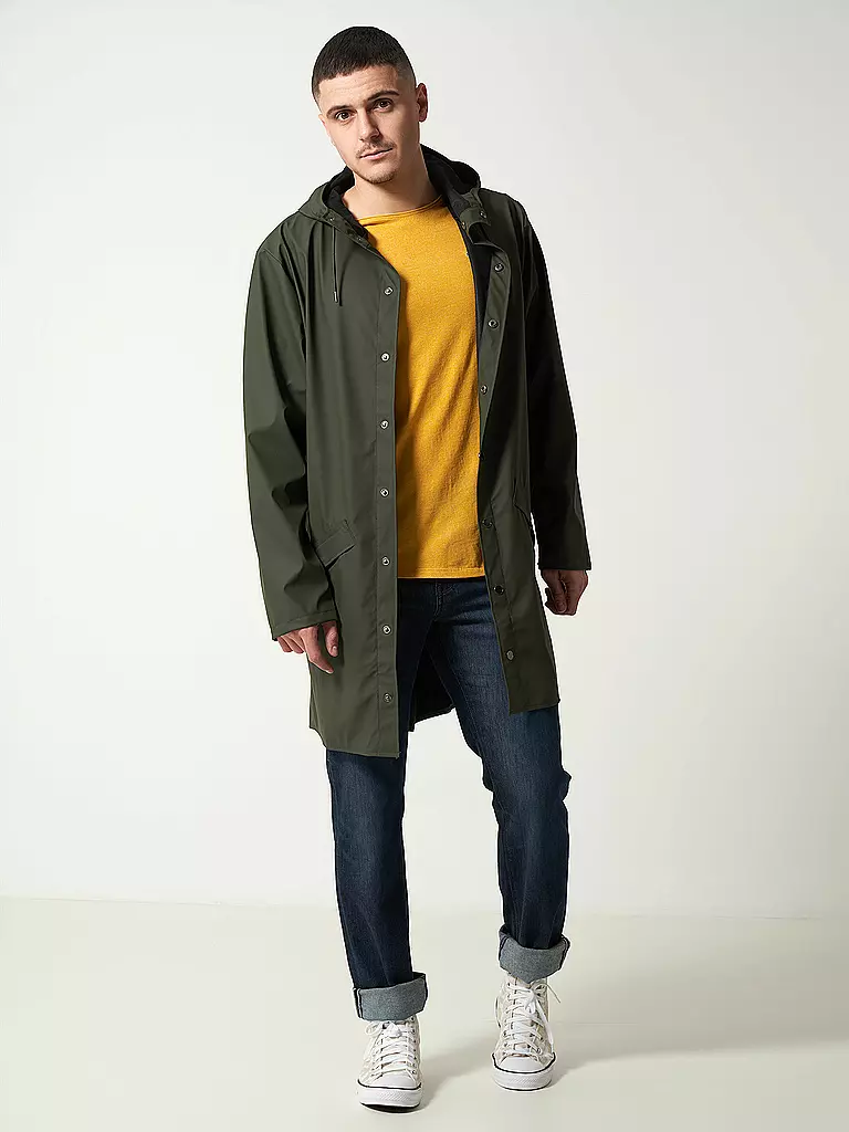 RAINS Parka - Regenjacke grün