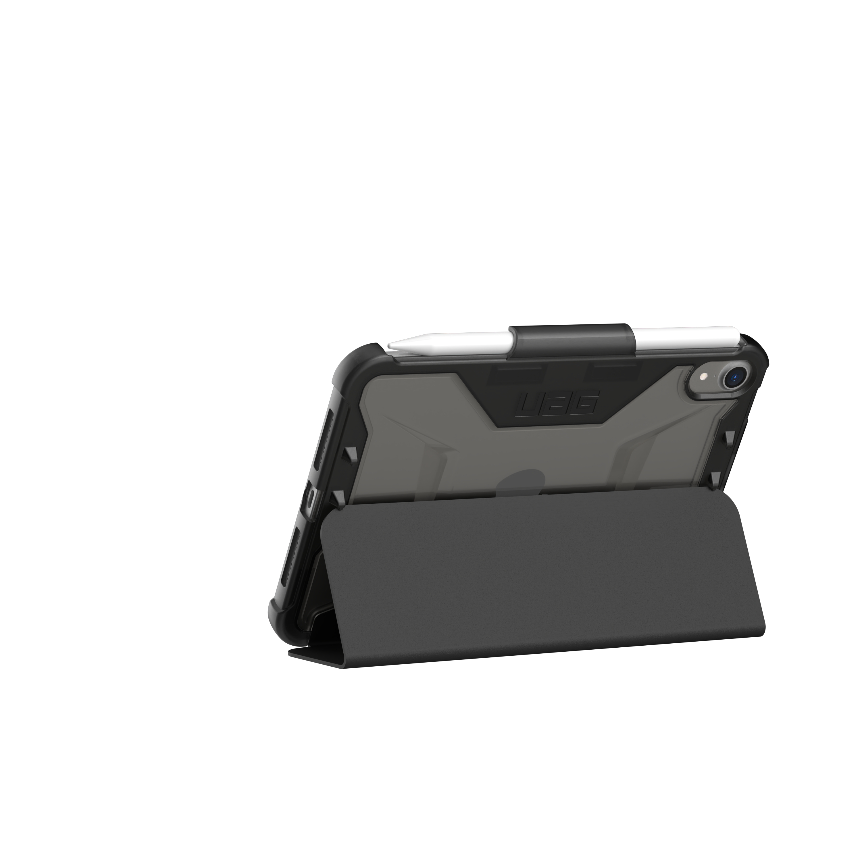 iPad Mini 7 (2024) / Mini 6 (2021) Schutzhülle Plyo Case (123282114043) - Transparent / Schwarz (Ice)