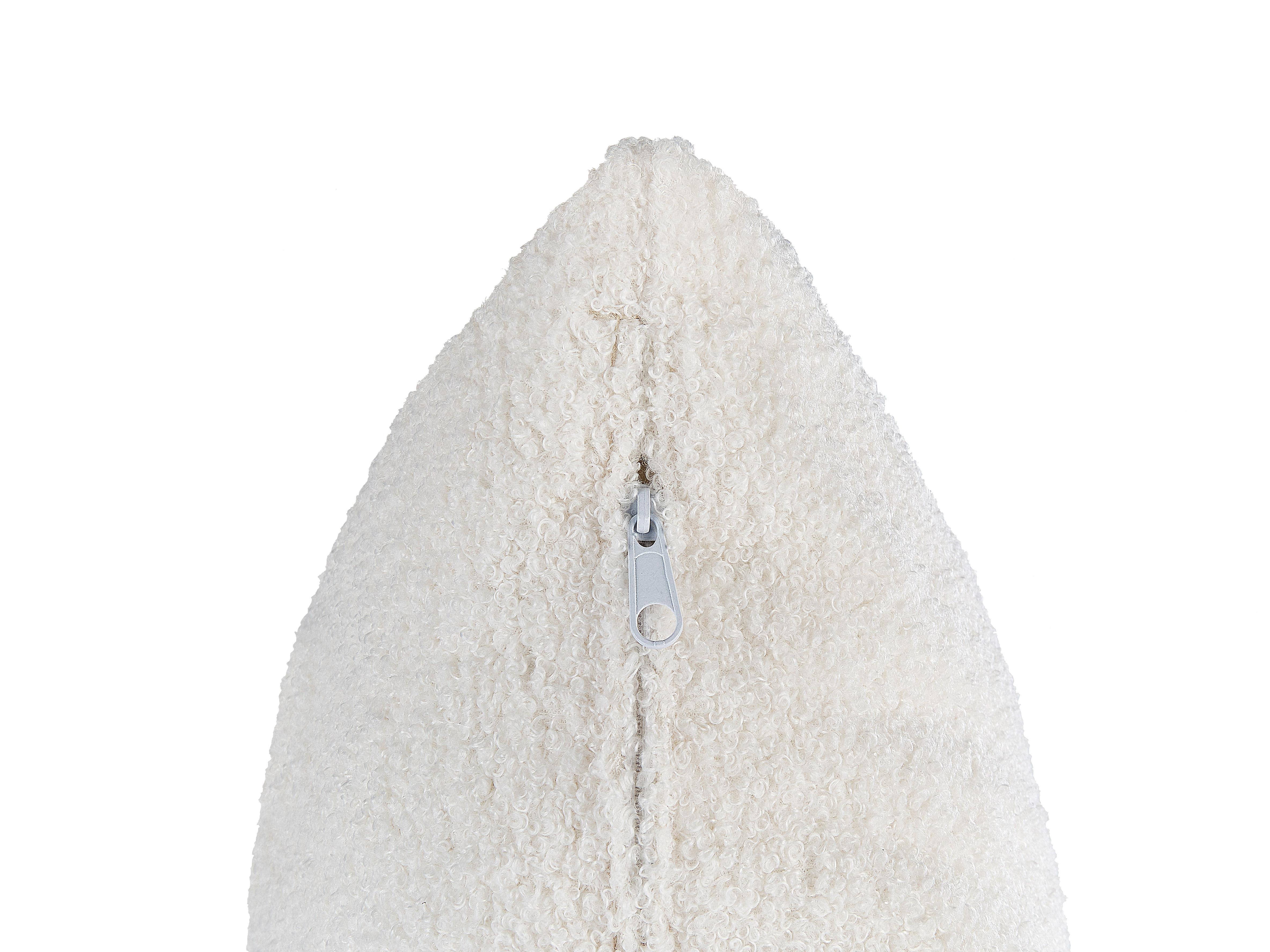 Rechtszijdige chaise longue LE CRAU Bouclé Gebroken wit