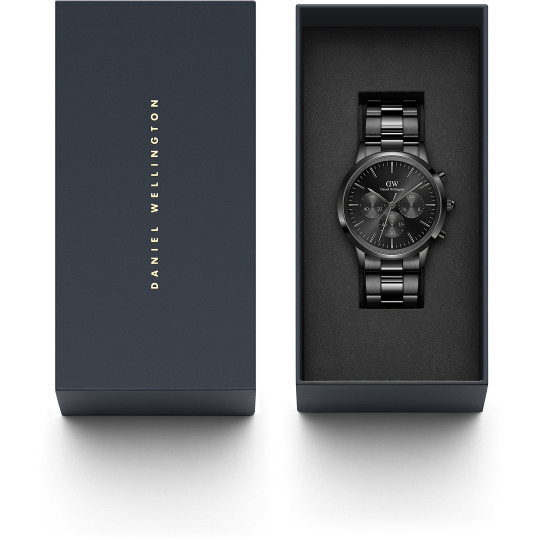 Daniel Wellington Iconic Chronograph Link Onyx Ø 40mm