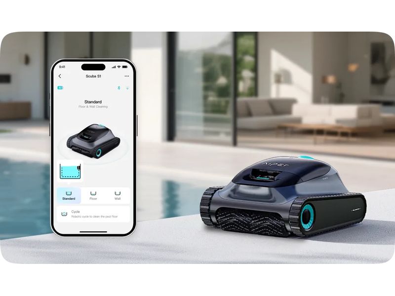 Aiper Poolreinigungs-Roboter Scuba S1 Kabelloser Roboter-Poolreiniger
