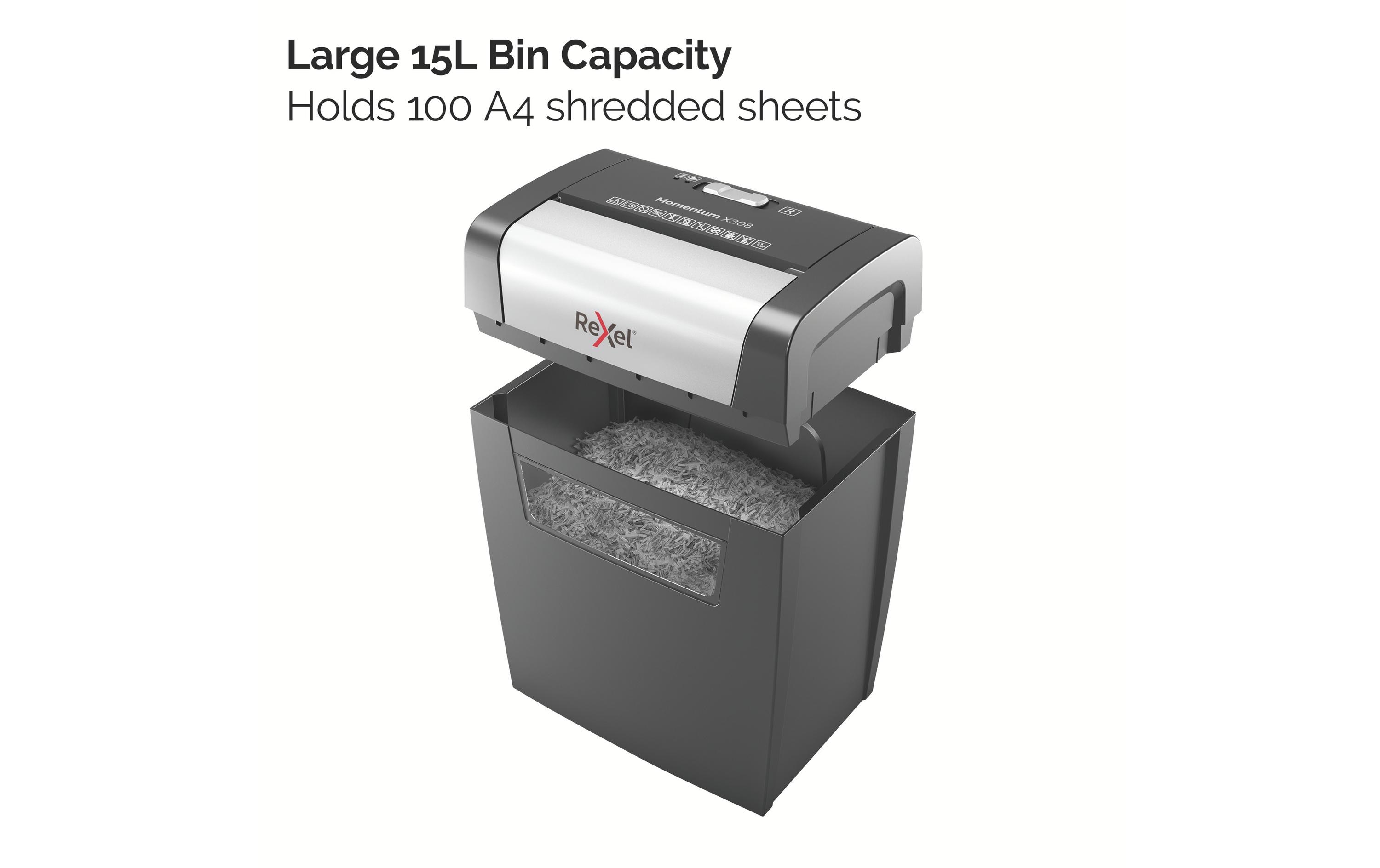 Aktenvernichter Momentum X308 P-3, 8 SeitenPapierschredder