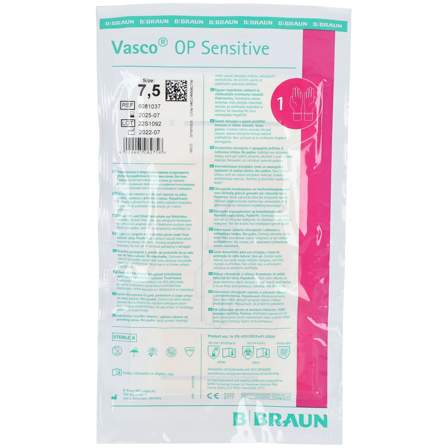 Vasco® OP Sensitive, Größe 7,5