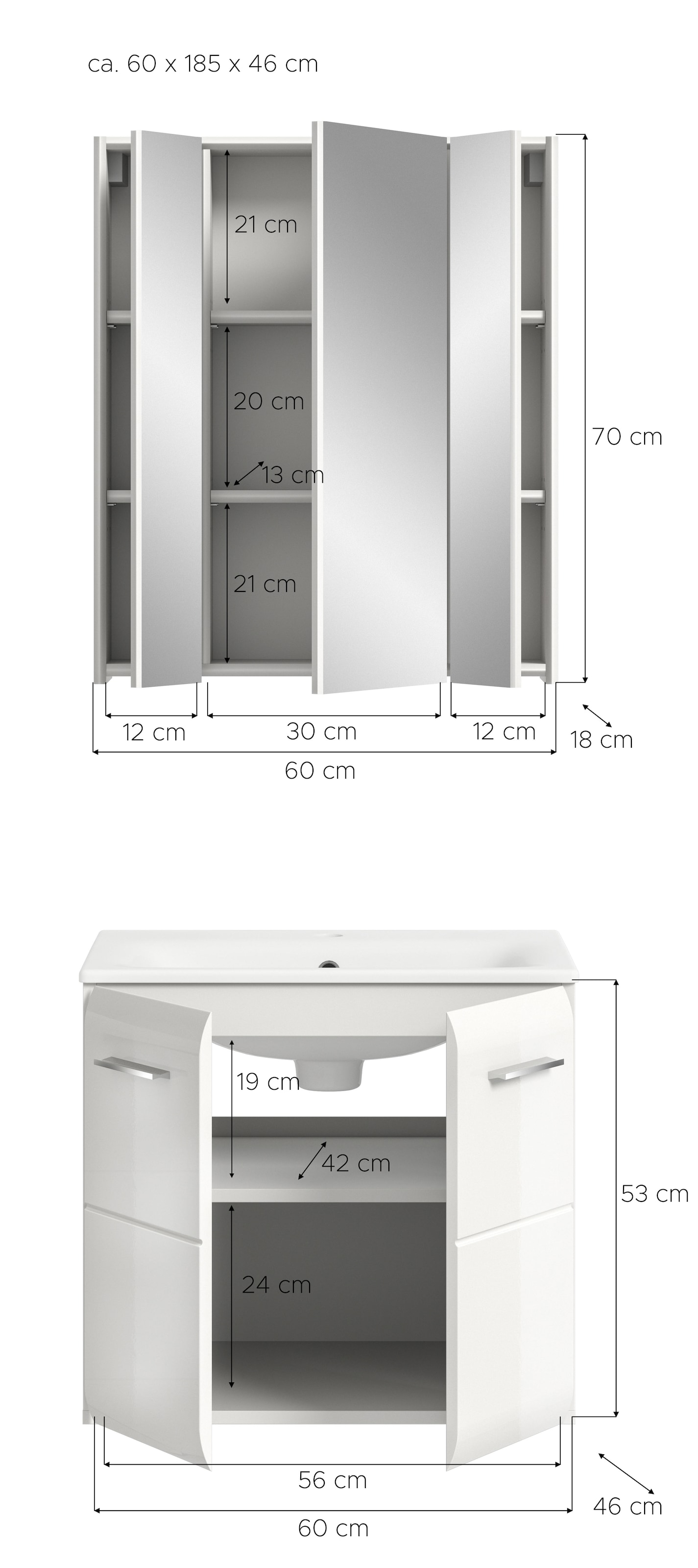 INOSIGN Badezimmer-Set Set, 3 Stk. tlg.