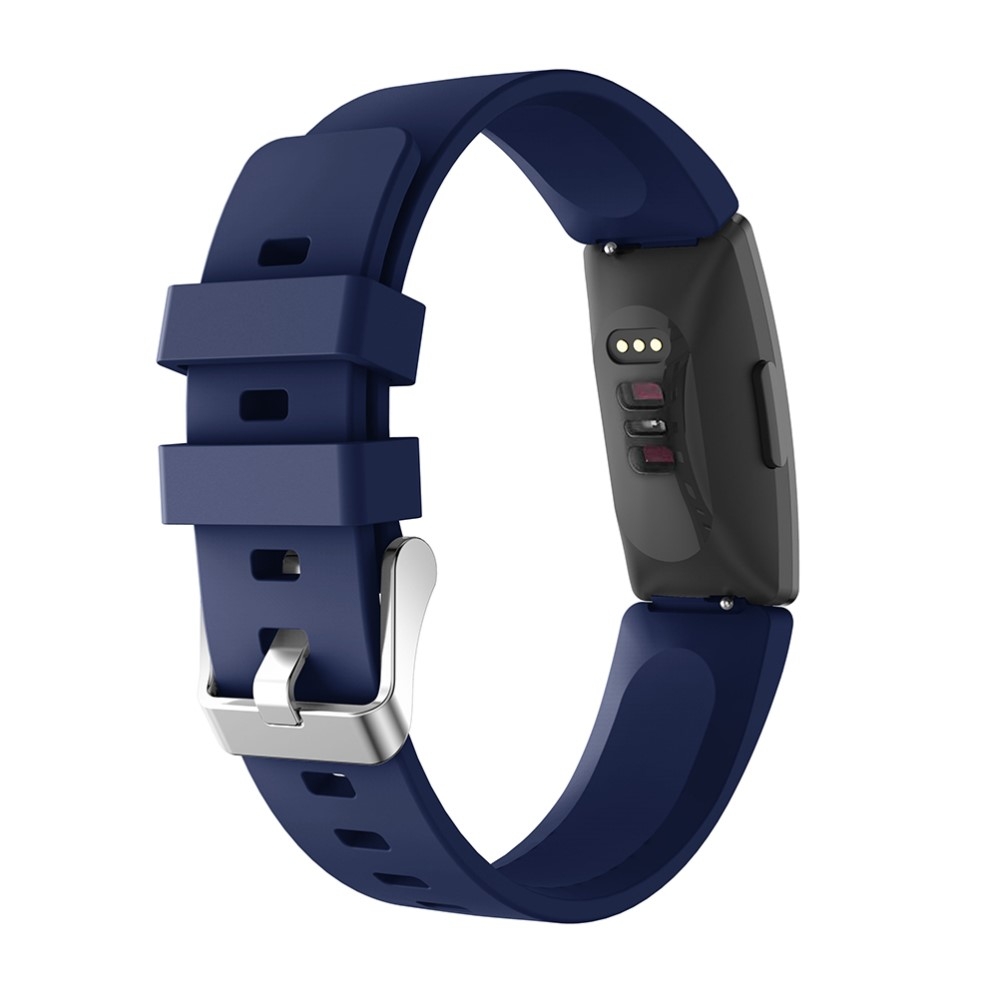 Fitbit Inspire 2 / Inspire HR / Inspire Ersatz Sport Armband aus Silikon Slim Design (Gelenkumfang 140-200 mm) - Dunkelblau