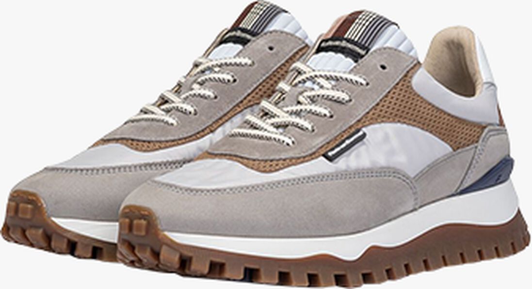 FLORIS VAN BOMMEL grijze floris van bommel lage sneakers sfm-10157