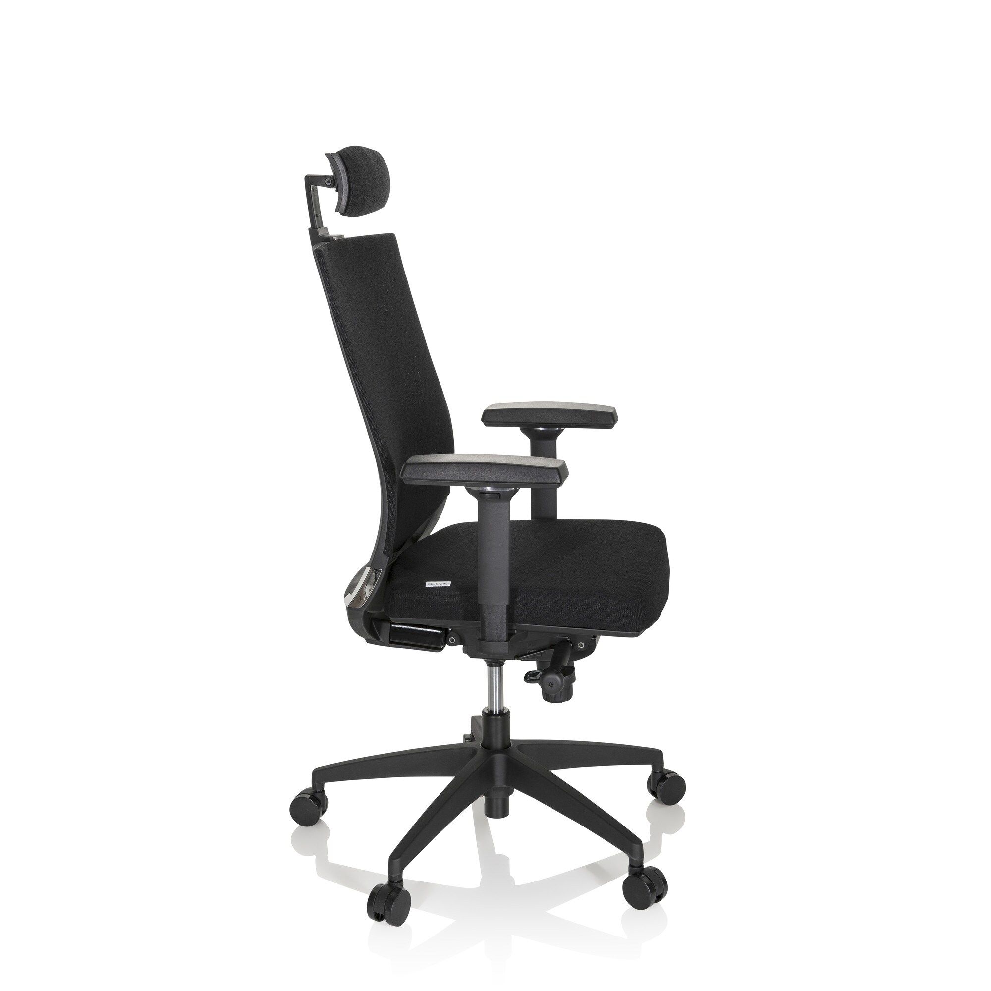 Profi Bürostuhl PORTO MAX HIGH I Stoff/Netzstoff mit Armlehnen (höhenverstellbar) hjh OFFICE