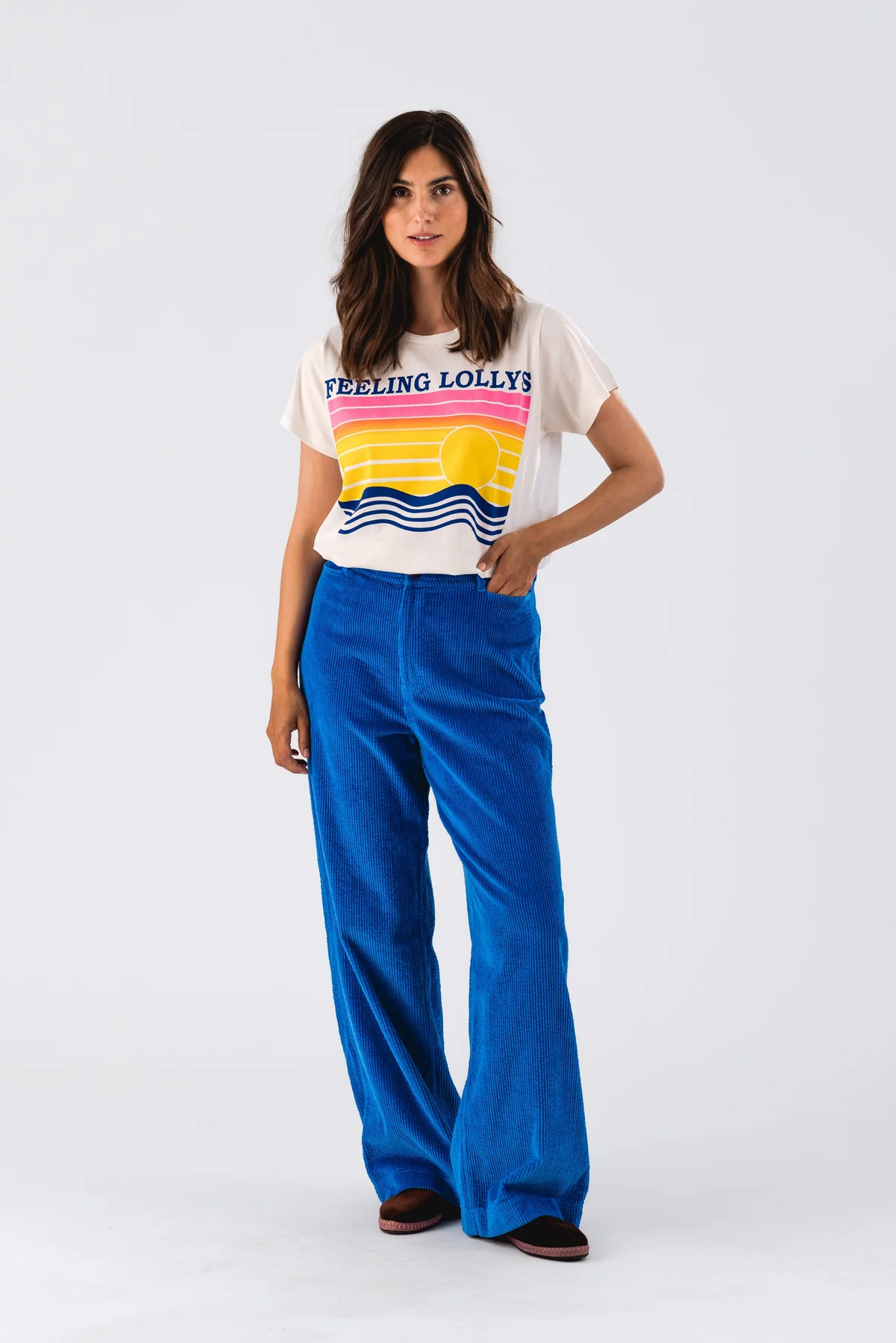 Lollys Laundry Florida Pants 97 neon blue