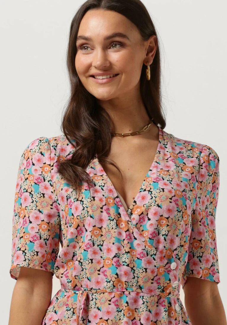 CATWALK JUNKIE oranje catwalk junkie midi jurk dr orange blossom wrap