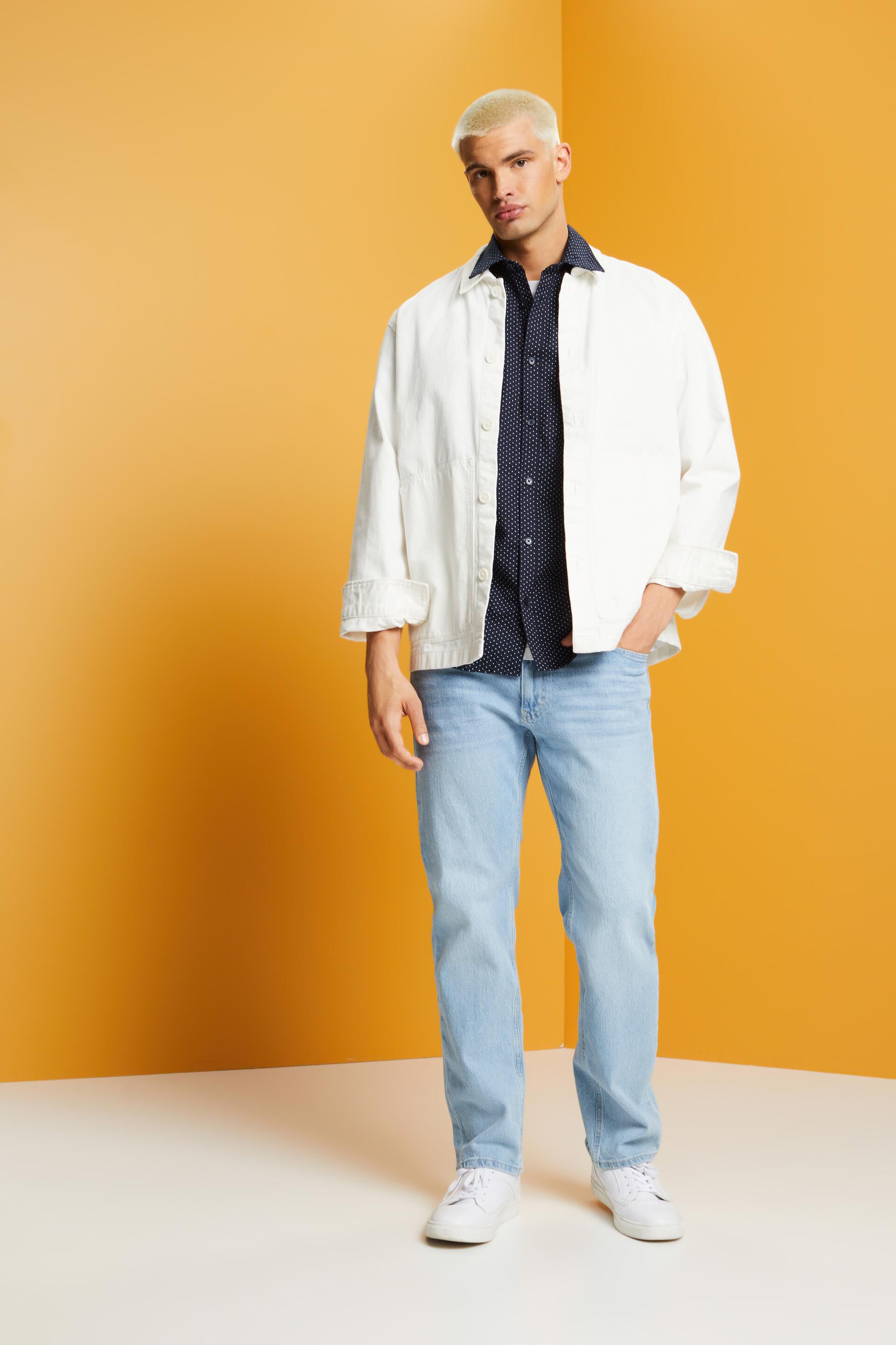Chemise imprimée à col boutonné