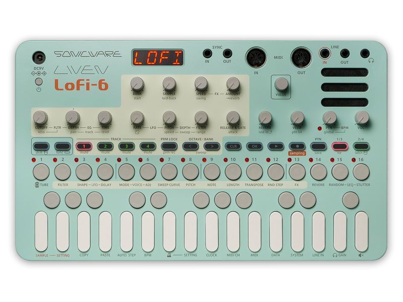 Sonicware Sample-Player LIVEN Lofi-6 Die ultimative Retro 6kHz Sampling-Engine