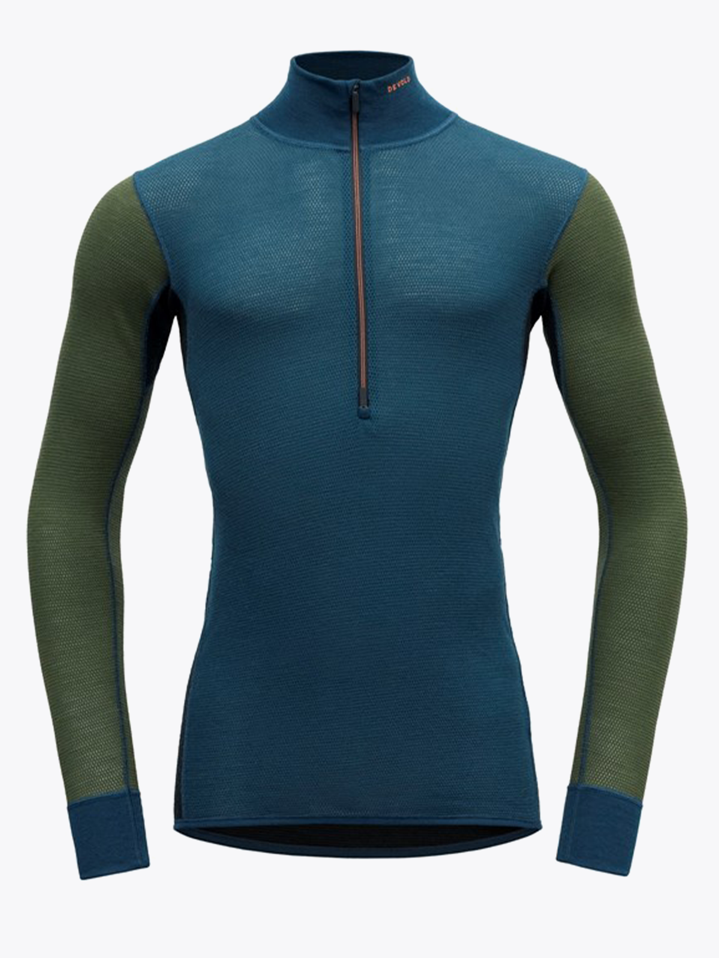 Wool Mesh 190 Zip Neck Man