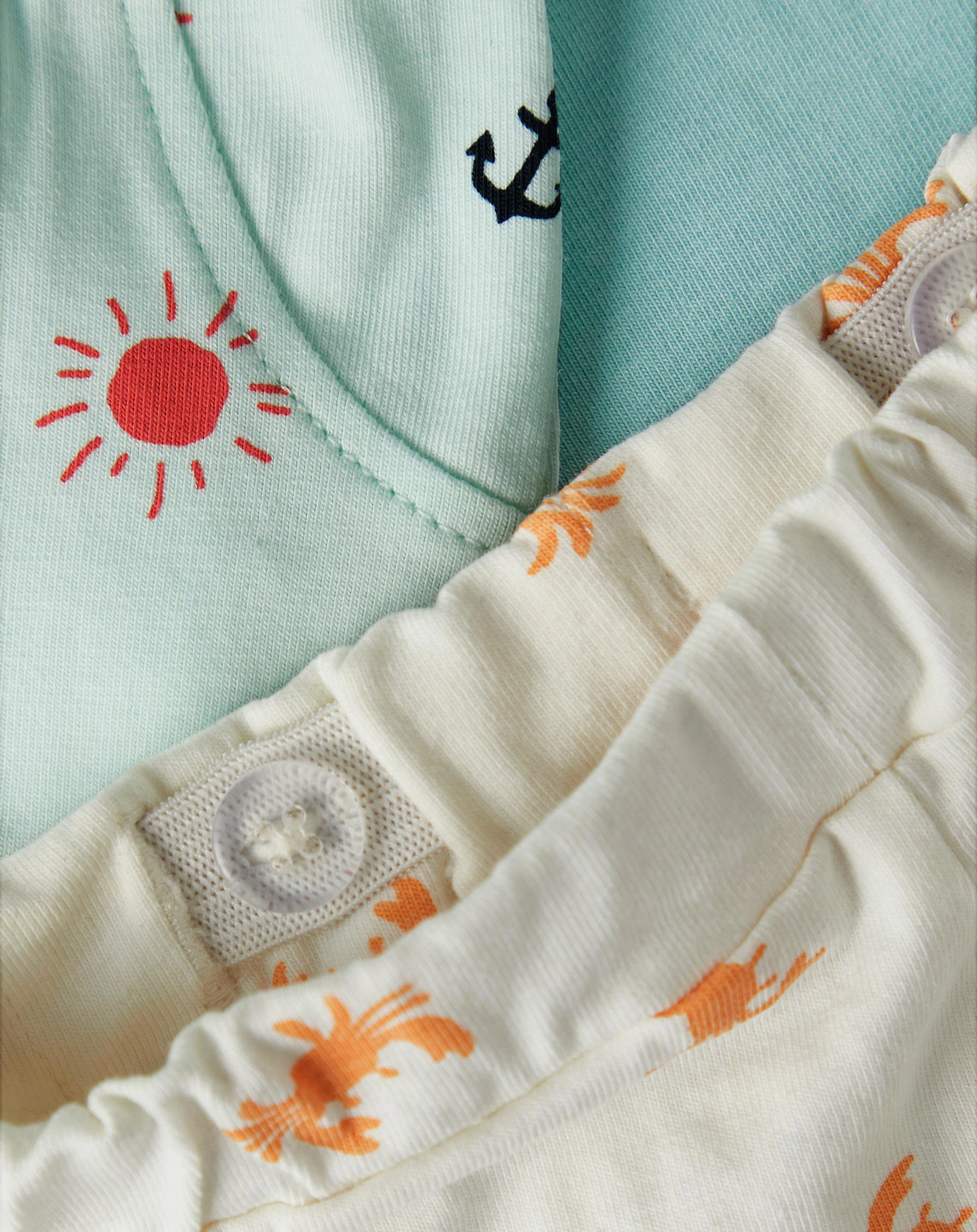 Shorts NBMJOE - COAST 3er Set in glacier