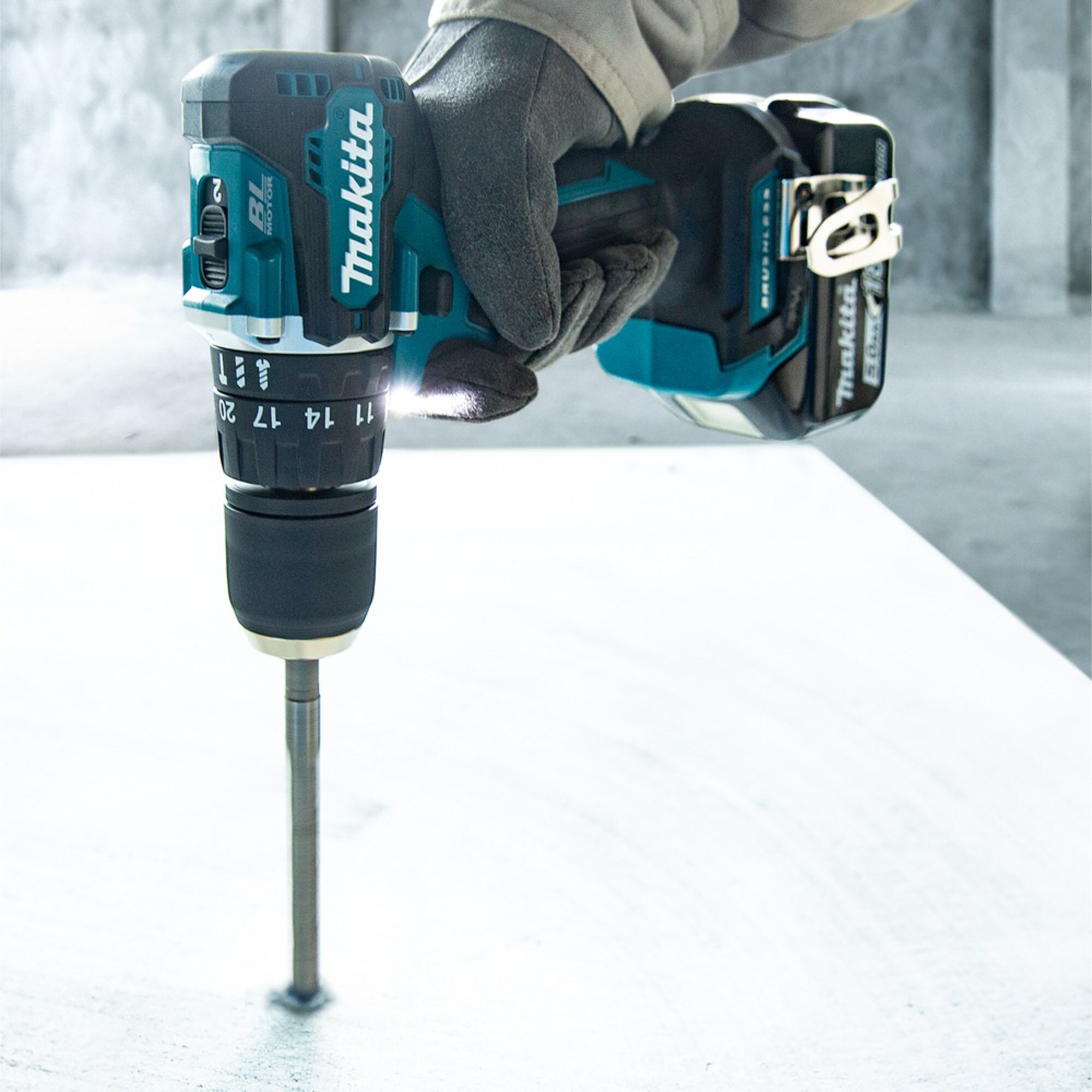 Makita Schlagbohrschrauber Akku-Schlagbohrschrauber DHP487Z, 18Volt