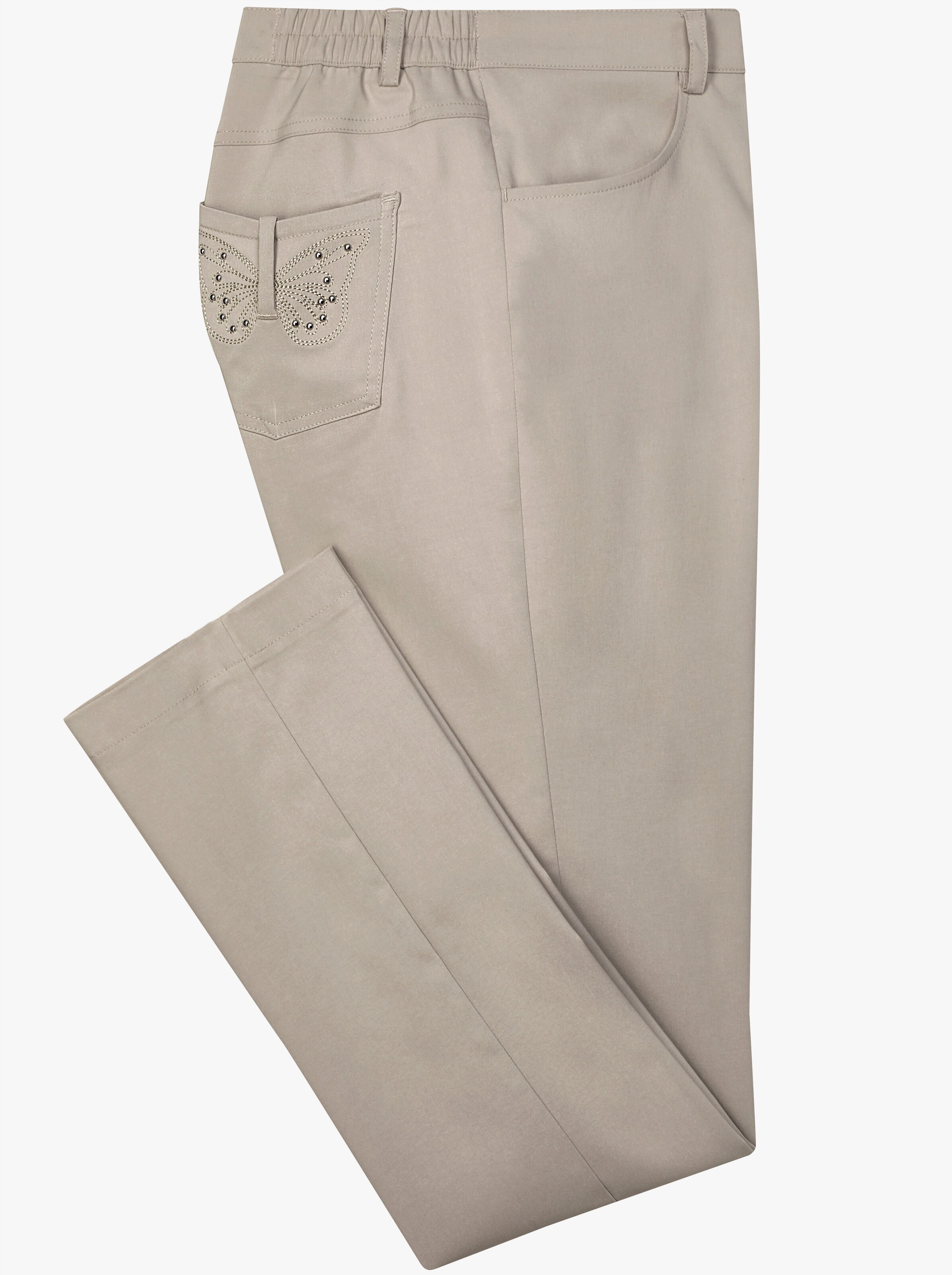 Bengalinhose mit Schmetterlings-Stickerei