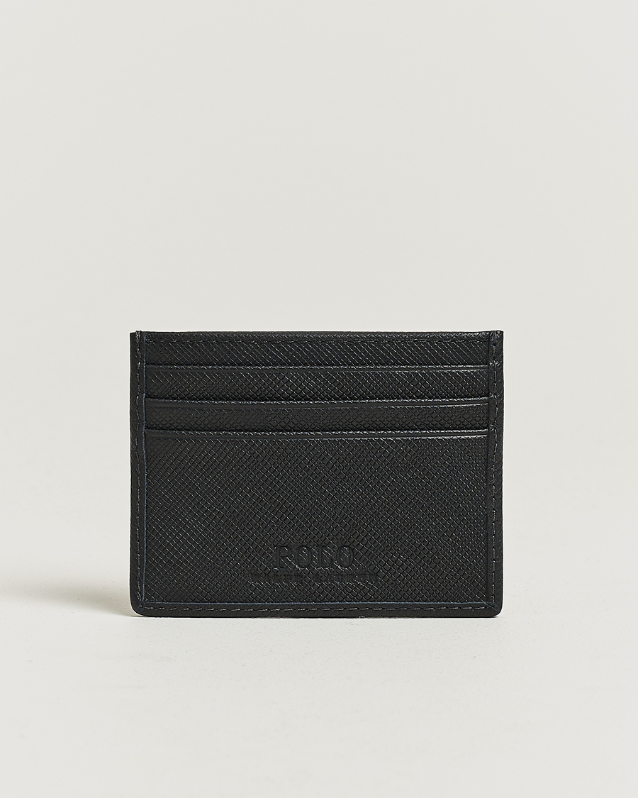 Polo Ralph Lauren Saffiano Leather Credit Card Case Black