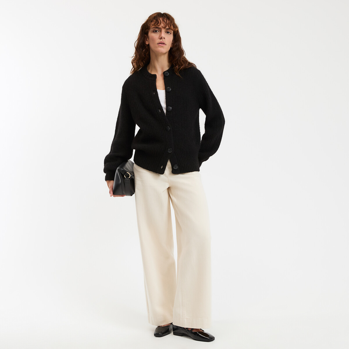 COLEÇÕES LA REDOUTE<br>Colete em malha mista de alpaca, Assinatura AMBROISE