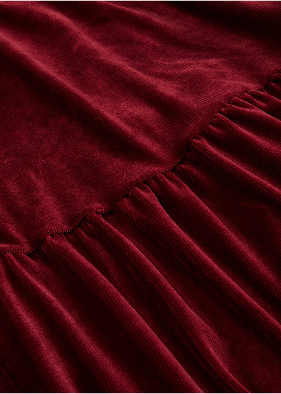 Robe en velours côtelé à manches longues
