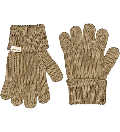 MarMar Handschuhe - Strick - Asche - Wolle/Baumwolle - Khaki