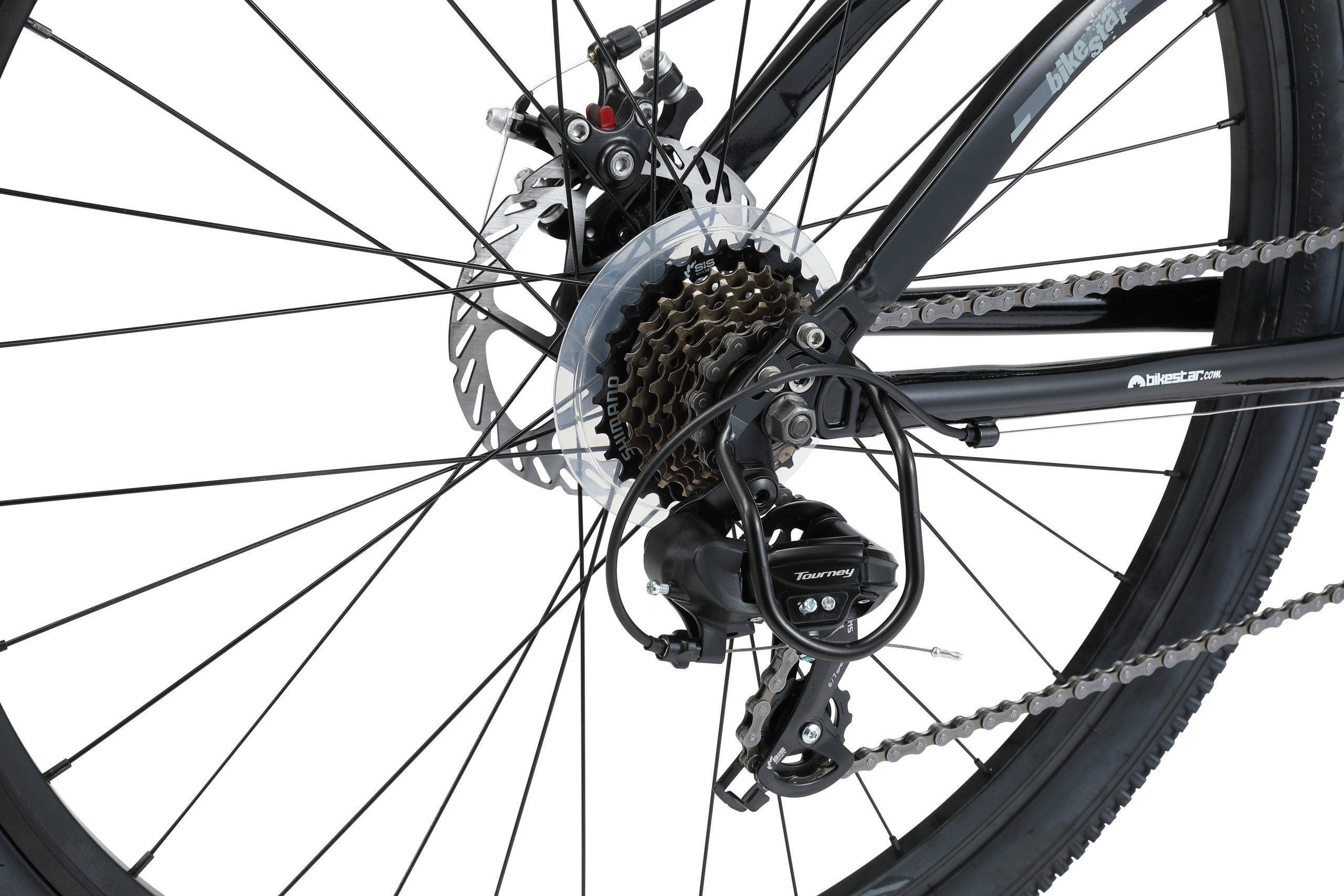 BikeStar hardtail MTB, alu, 29 inch, 21 speed, zwart/grijs