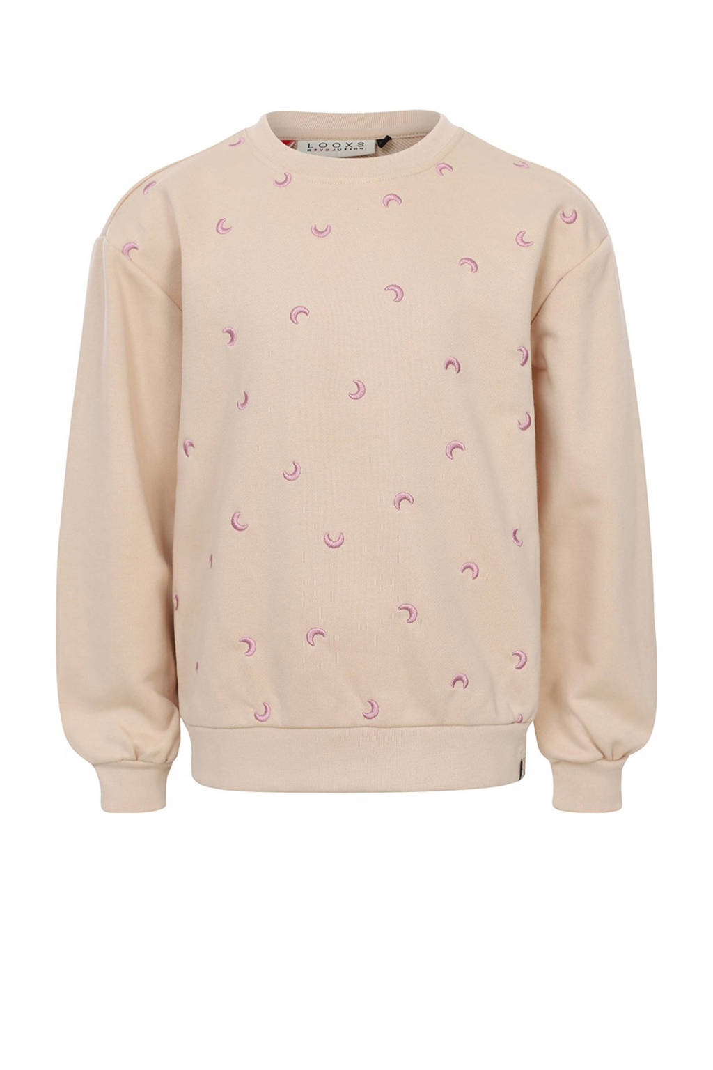 LOOXS sweater met all over print ecru
