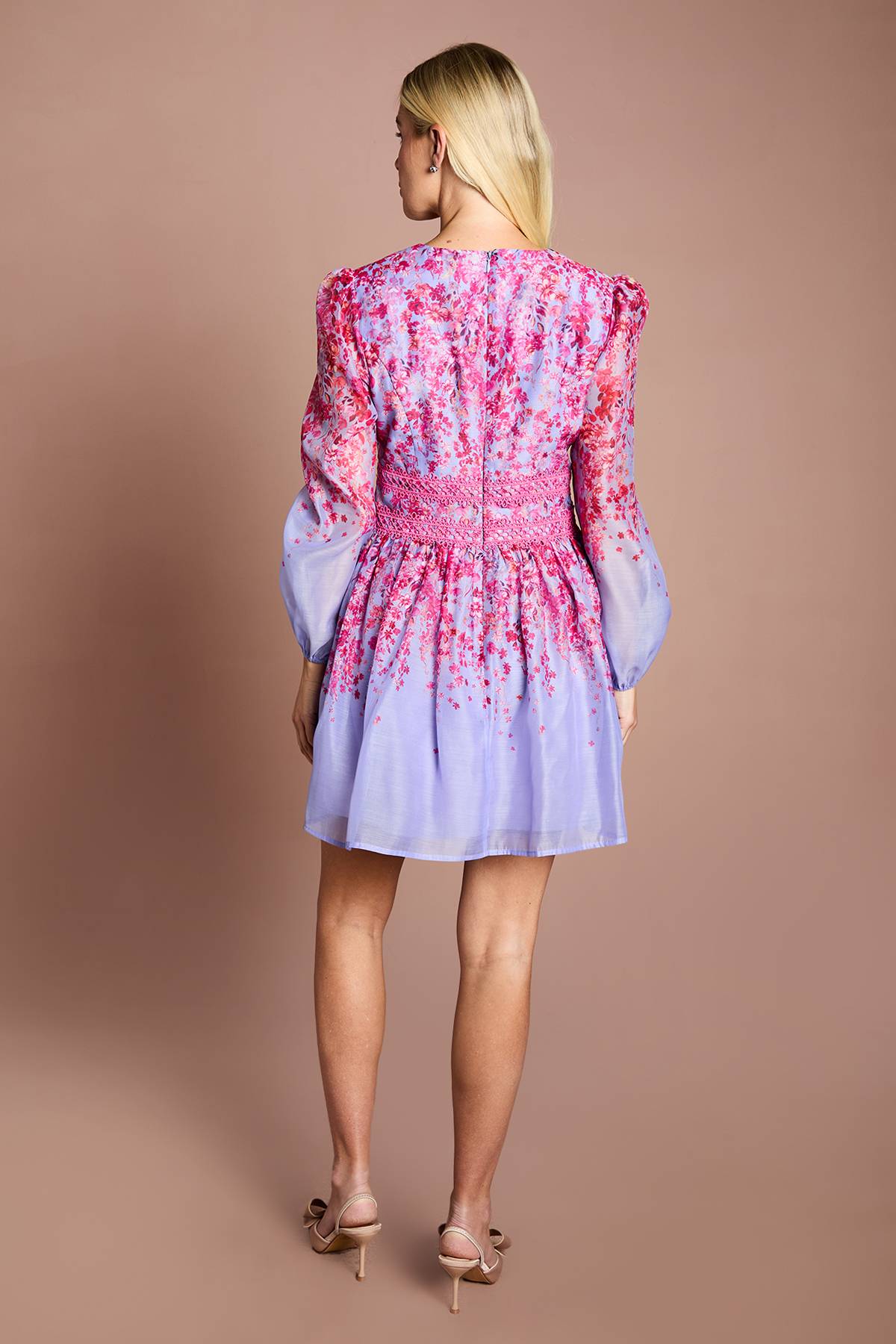 Coast Robe Courte Petite En Organza À Dentelle Florale Positionnée